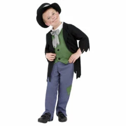 Smiffys Dodgy Victorian Boy Costume, Black