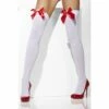 Smiffys Opaque Hold-Ups, White, With Red Bows -Snazaroo Shop 42759 1 5746c4745e