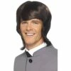 Smiffys 60s Male Mod Brown Long Wig 2 Smiffys 60s Male Mod Brown Long Wig -Snazaroo Shop 43233 af80bd857c