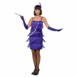 Smiffys Flapper Costume Purple -Snazaroo Shop 45500 3 5713c0e927