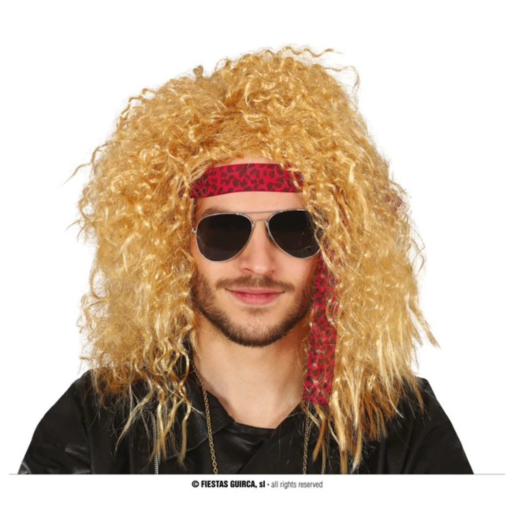 Blonde Rocker Mane Wig 3 Blonde Rocker Mane Wig