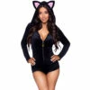 LEG AVENUE Black Velvet Kitty Cat Costume -Snazaroo Shop 87142 001 01 0cc84a13ba
