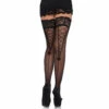 LEG AVENUE Sheer Stay Up With A Lace Top Stockings -Snazaroo Shop 9098 001 01 d18536764f