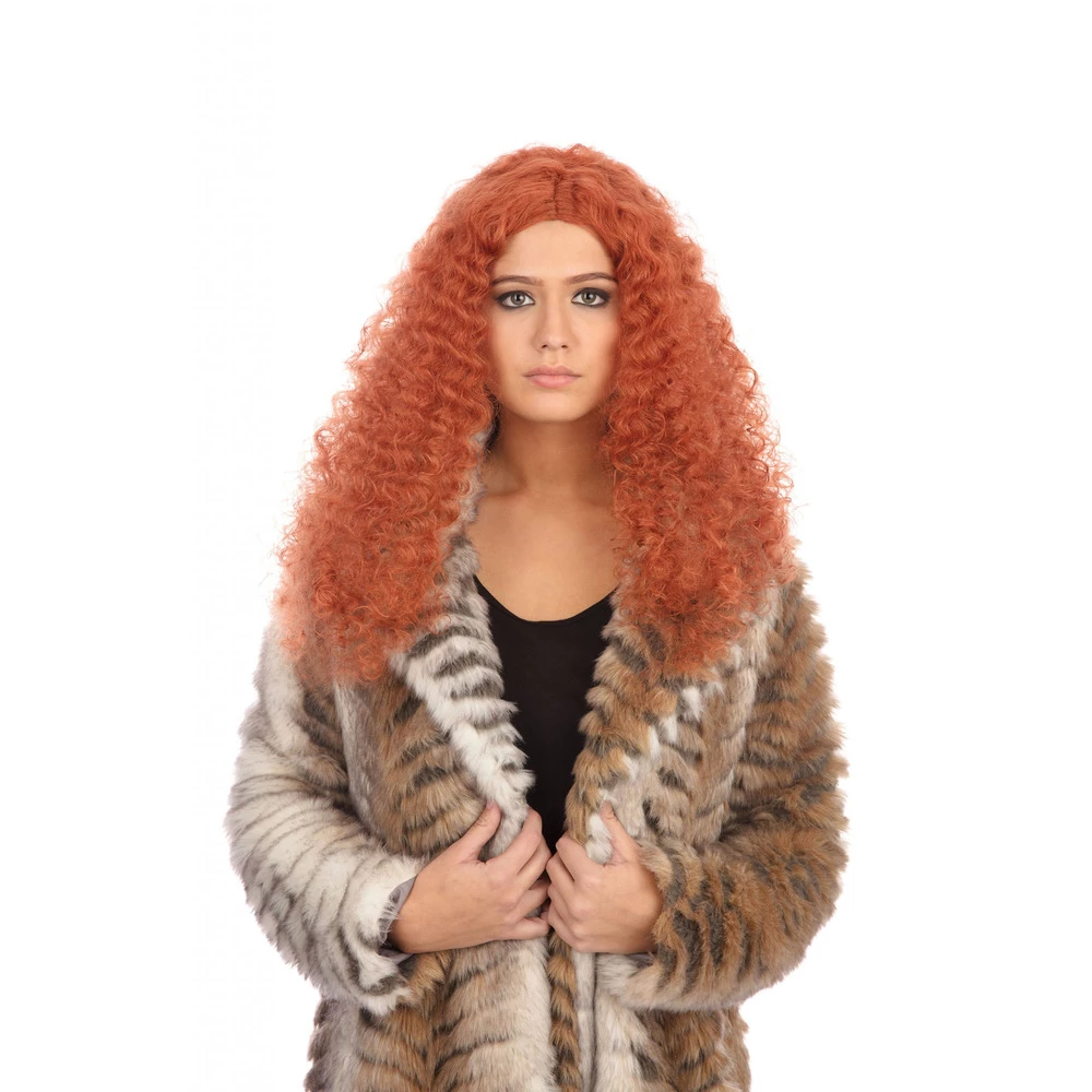 Frizzy Wig Long Auburn 3 Frizzy Wig Long Auburn