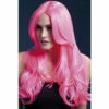 Smiffys Fever Khloe Wig, Neon Pink