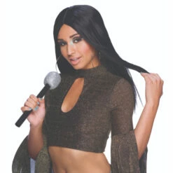 Luxury Long Black Wig -Snazaroo Shop xx 7c3603d546